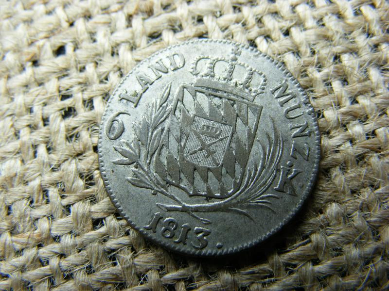 Bajor Ezüst 6 Krajcár, 1813, Maximilian I József
