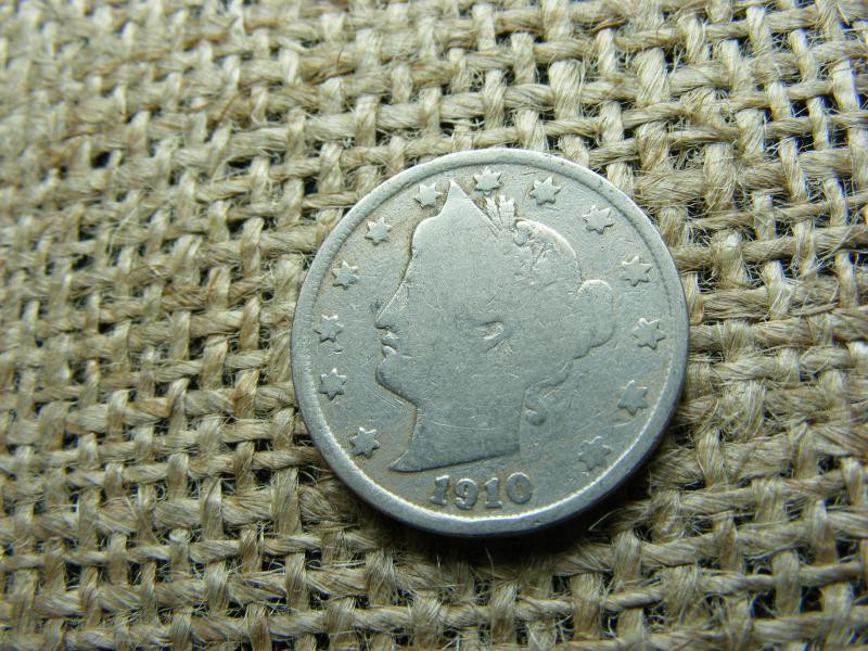 USA 5 centes érme, 1910, V állapot