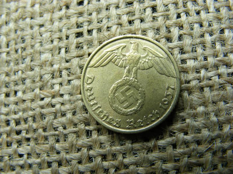 Birodalmi 5 pfennig, 1937, D jelzés