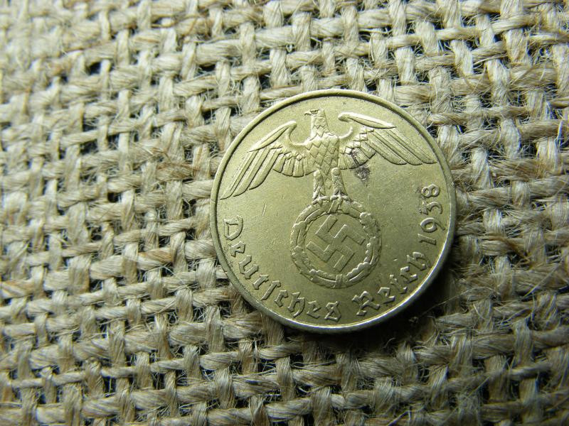 Birodalmi 5 pfennig érme, 1938, A jelzés