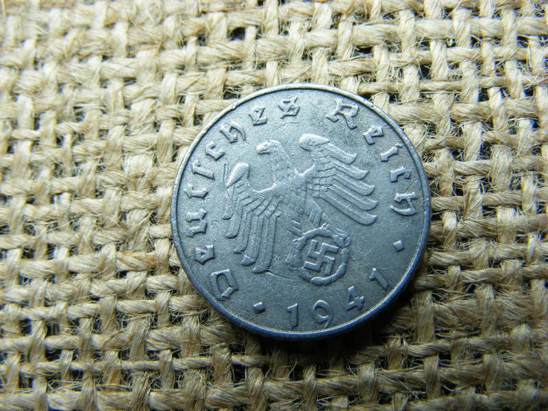 Birodalmi 5 pfennig érme, 1941, B jelzés