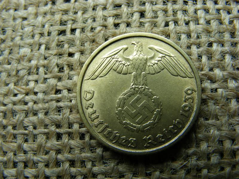 Birodalmi 10 pfennig érme, 1939 B