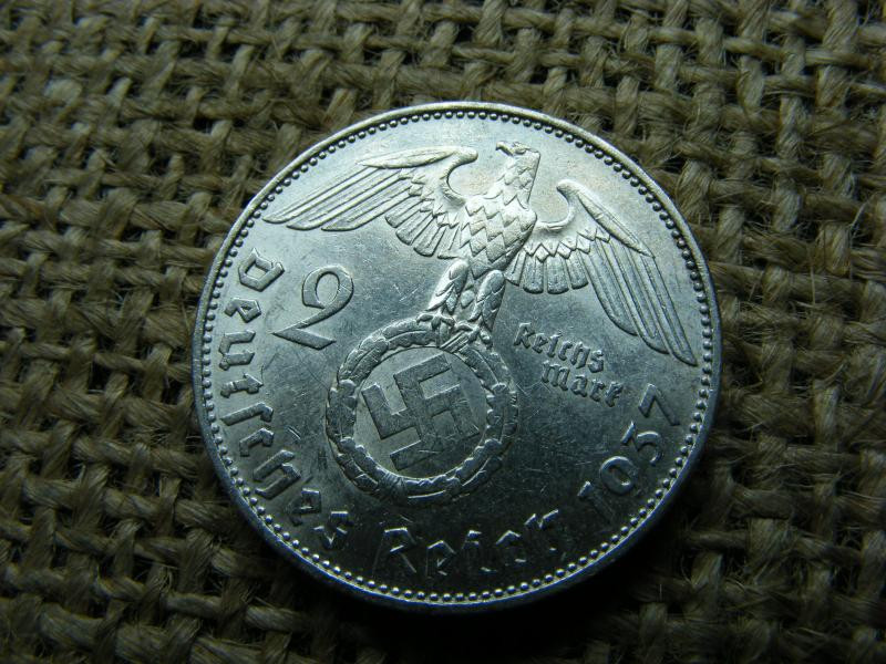 Birodalmi ezüst 2 márka, 1937 E
