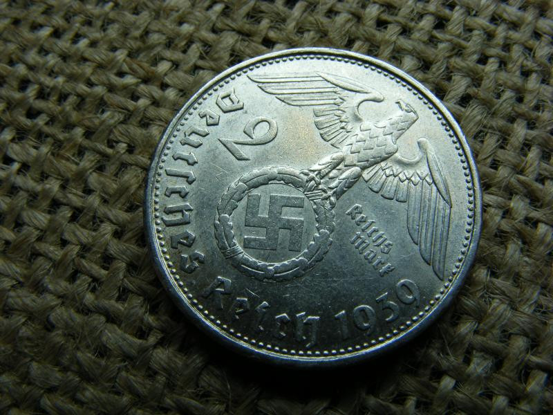Birodalmi ezüst 2 márka, 1939 B