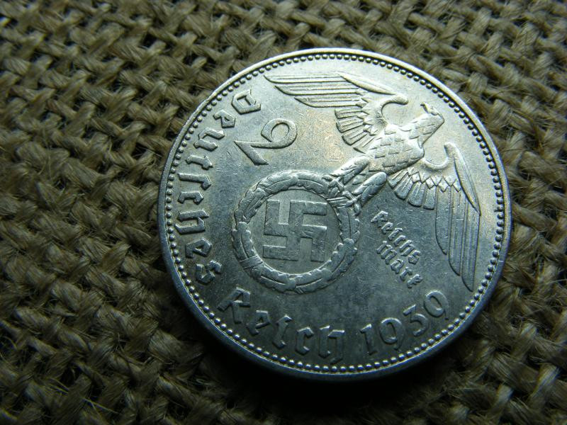 Birodalmi ezüst 2 márka, 1939, J