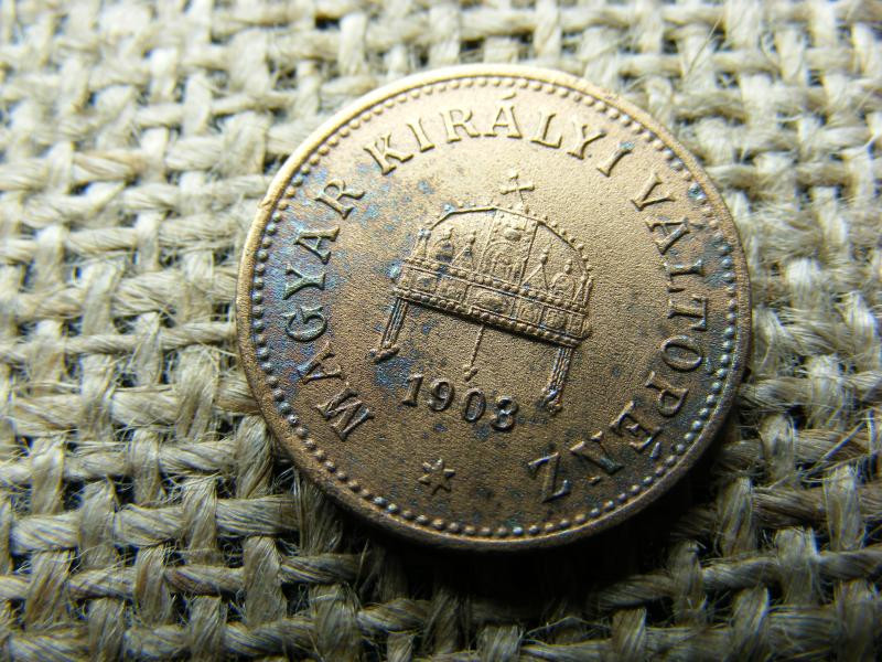 2 fillér, 1903, Korona pénzrendszer