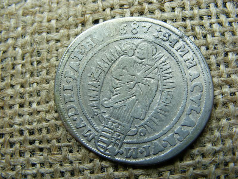 Lipót, 15 krajcár, 1687, ezüst, NB PO, XV