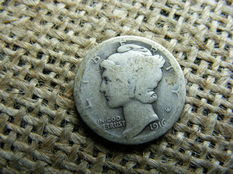 USA Ezüst Dime, 1916