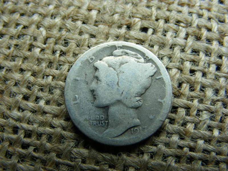 USA Ezüst Dime, 1917