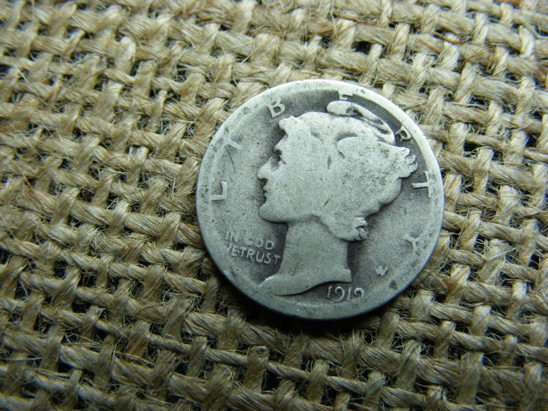 USA ezüst dime, 1919