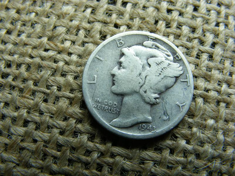 USA ezüst dime, 1943, S jelzés