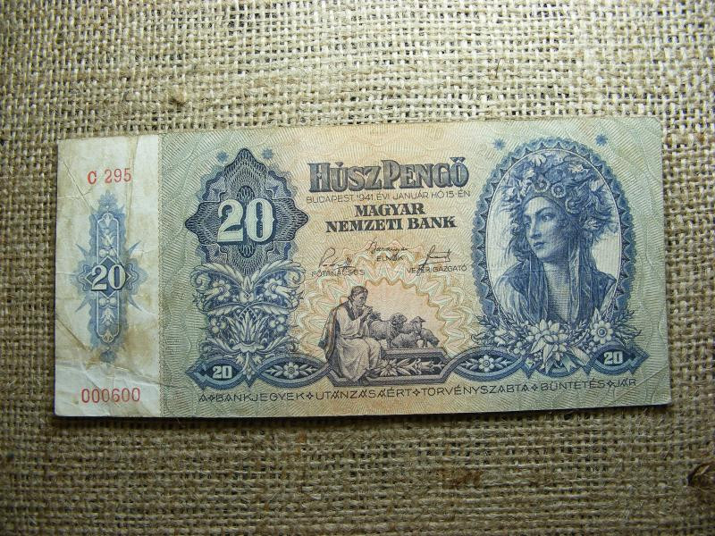 20 pengő, 1941, alacsony sorszám