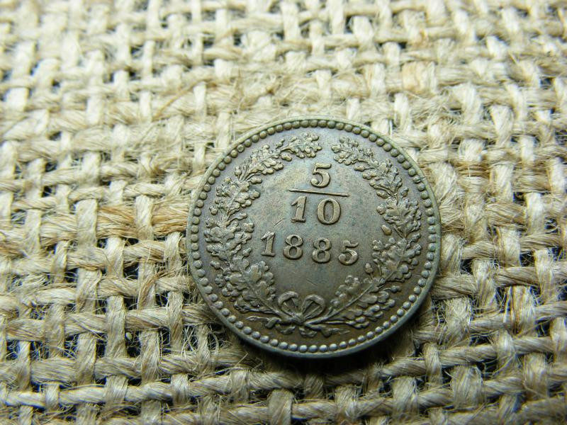 5/10 Krajcár 1885, Hullámos 5