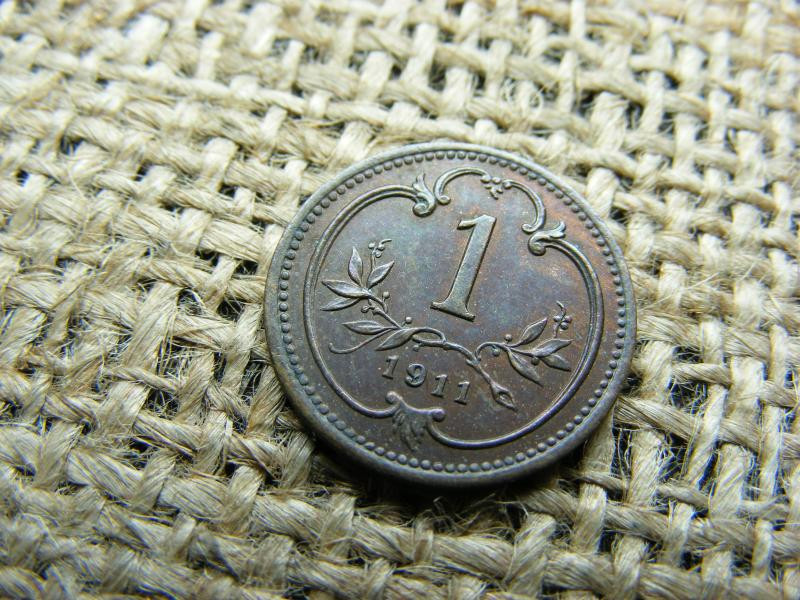 1 Heller, 1911, Korona-pénzrendszer