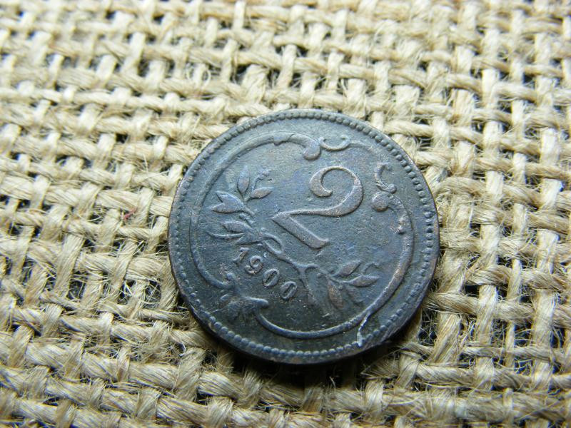 2 Heller, 1900, Korona Érme