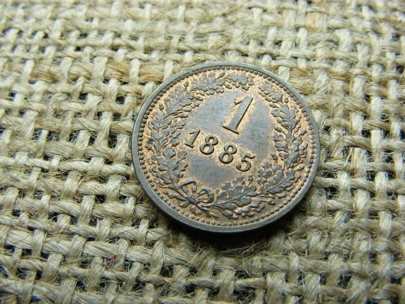 1 Krajcár, 1885, Ferenc József korona