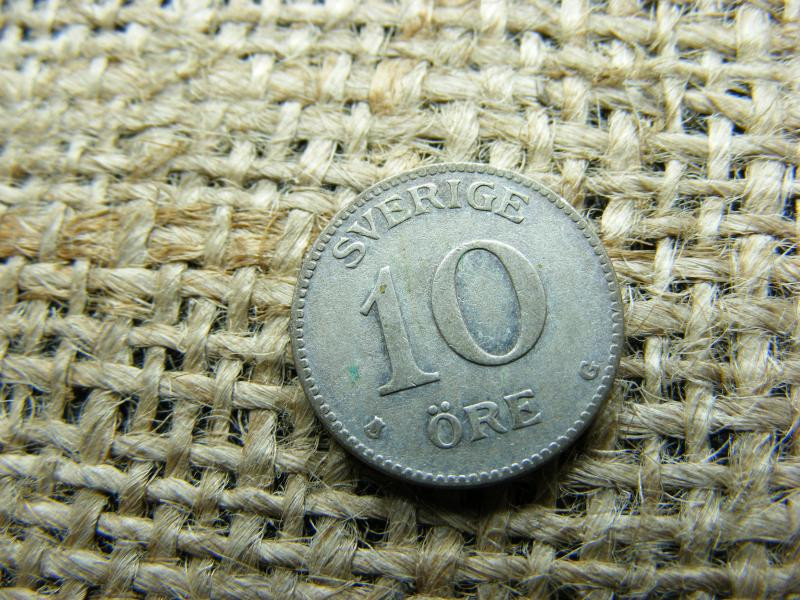 Svédország, 10 öre, 1936, ezüst