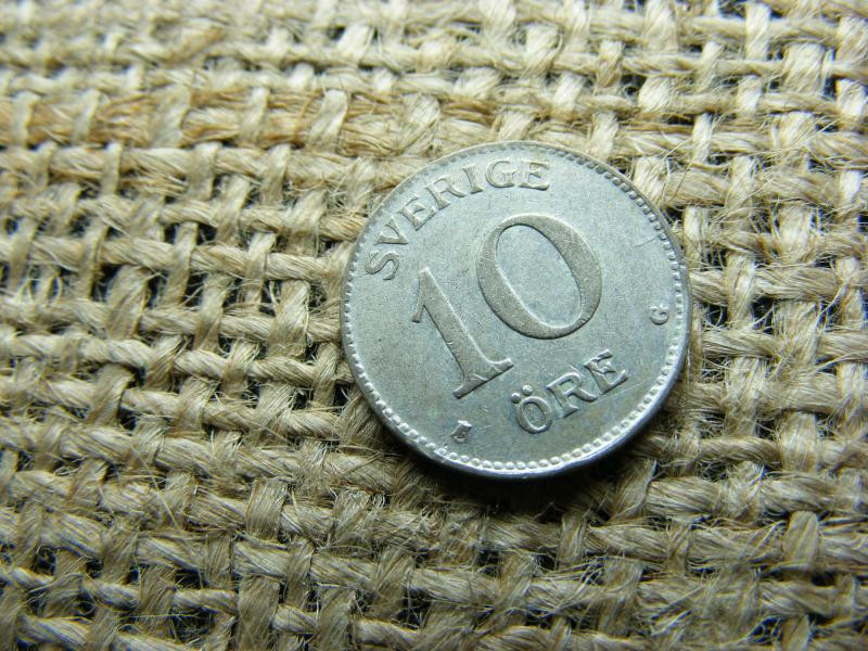 Svédország, 10 öre, 1941, ezüst