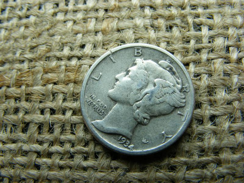 USA Ezüst Dime, 1934