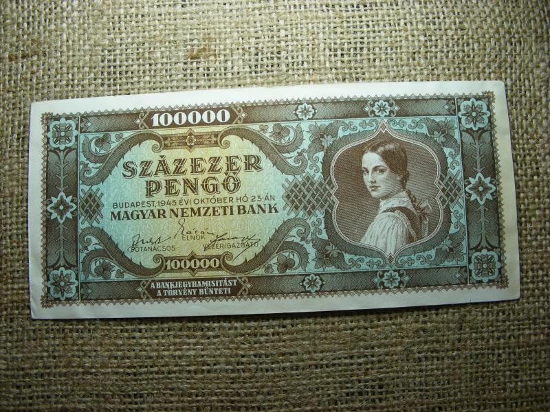 Százezer pengő, 1945, Magyarország
