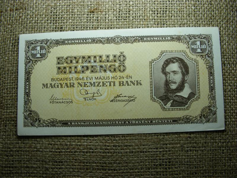 Egymillió milpengő bankjegy, 1946