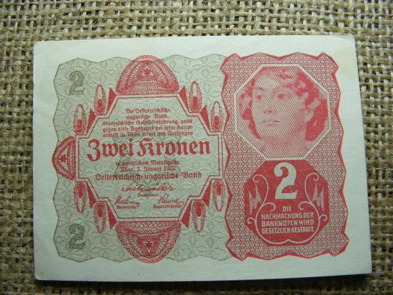 2 koronás bankjegy, 1922