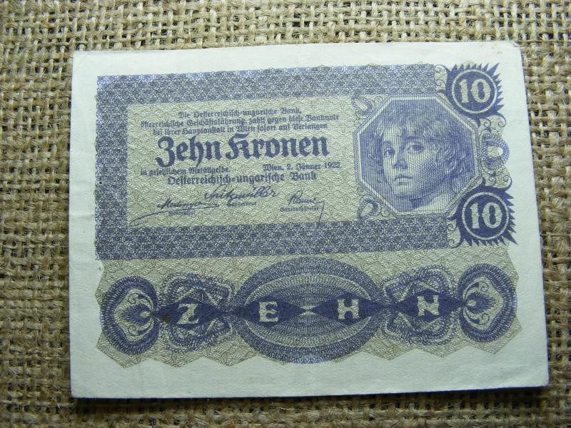 10 korona bankjegy, 1922