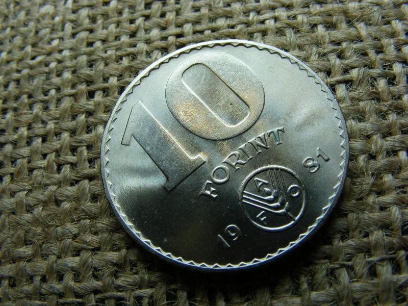 10 forintos érme, 1981, FAO
