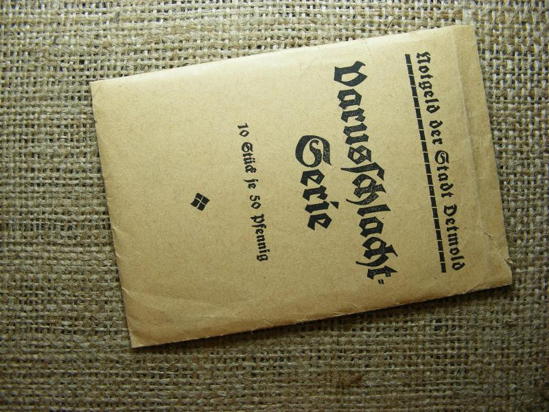 50 Pfennig 1920, eredeti tasak, Detmold, 10 db