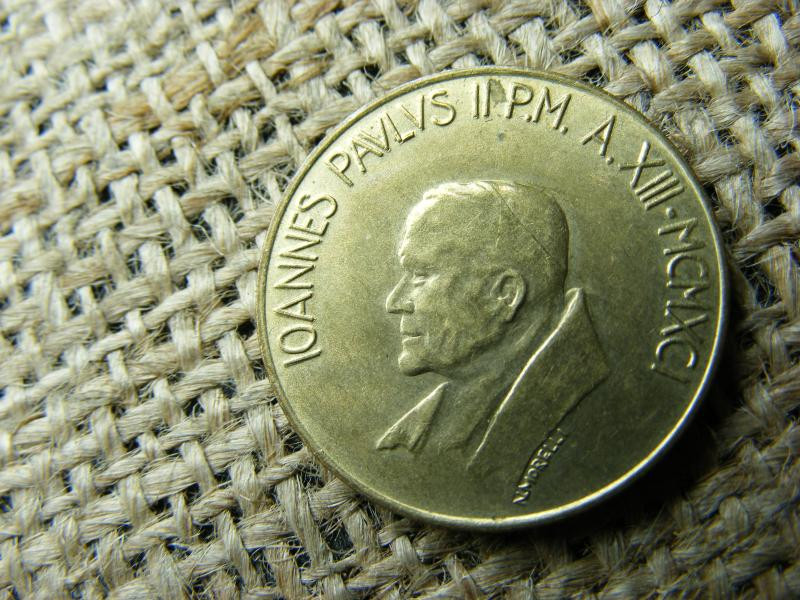 Vatikán 200 lira érme, 1991, lire