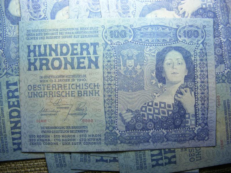 100 korona bankjegy, 1910, nyomdai másolat