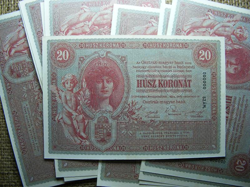 20 korona, 1900, nyomdai másolat