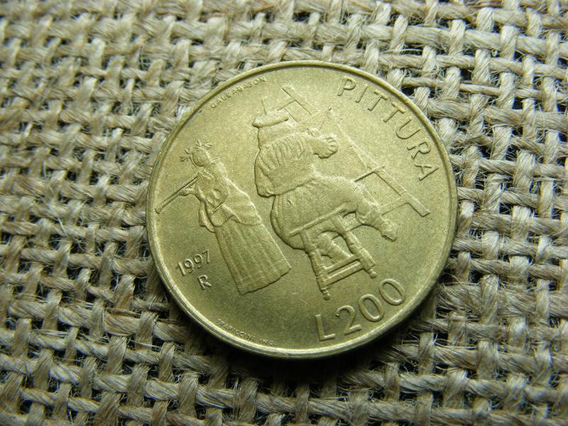 San Marino 200 Lire, 1997, Festmény