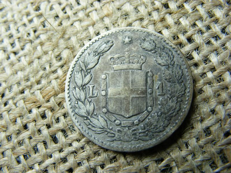 Olaszország, 1 Lira, 1886, ezüst