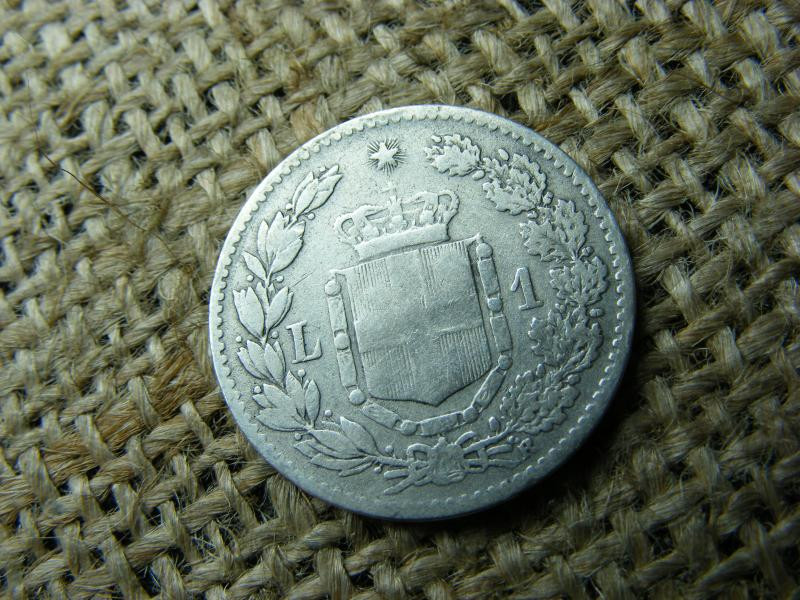Olaszország, 1 Lira, 1886, ezüst