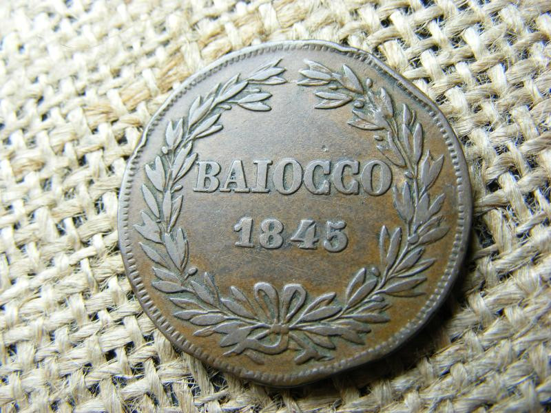Vatikán Baiocco, 1845, R