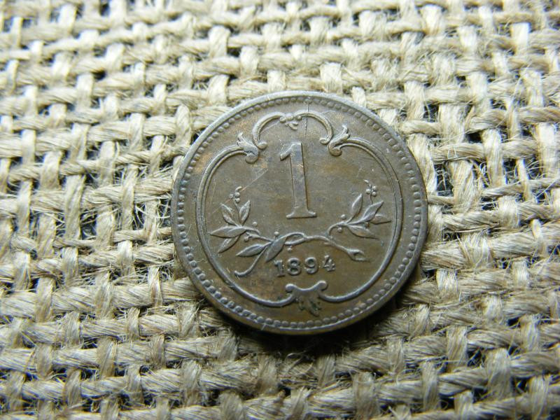 1 heller, 1894, Korona-pénzrendszer