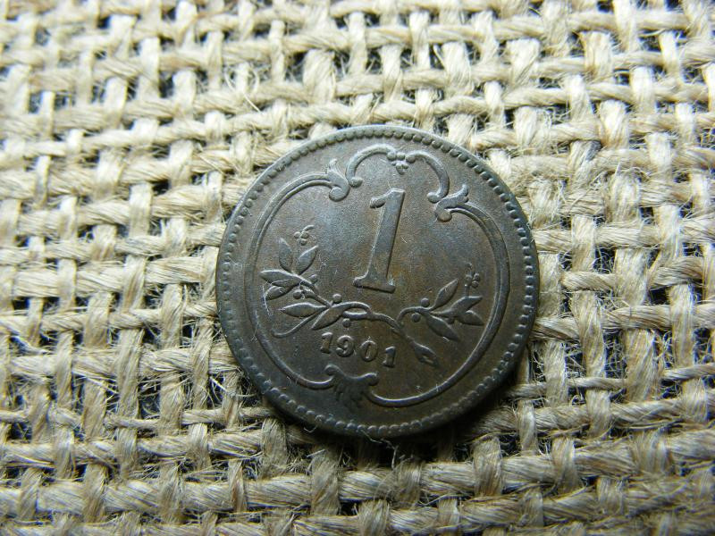 1 Heller, 1901, Korona Érme