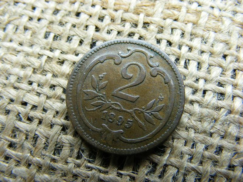 2 Heller, 1895, Korona