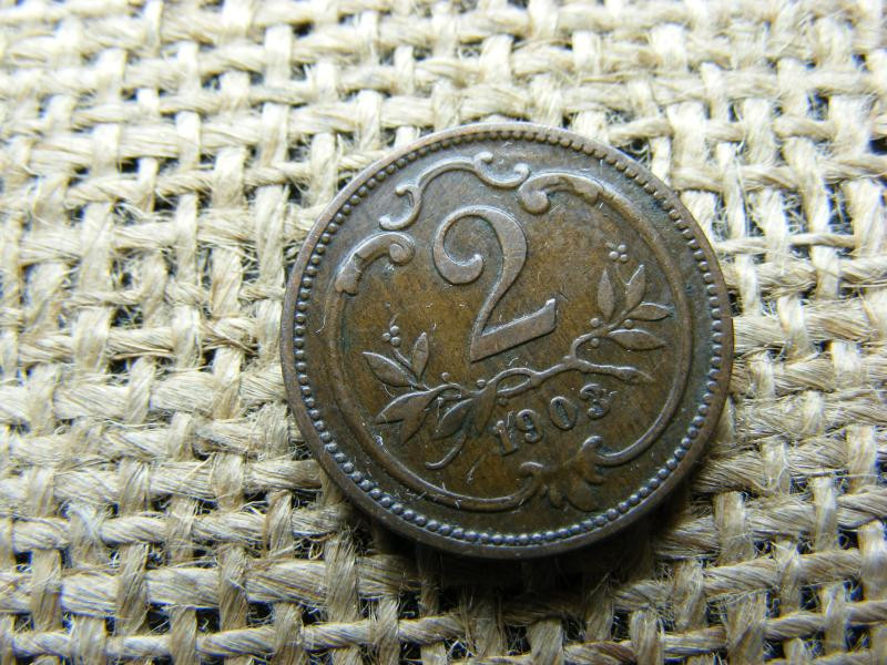 2 Heller, 1903, Korona Érme