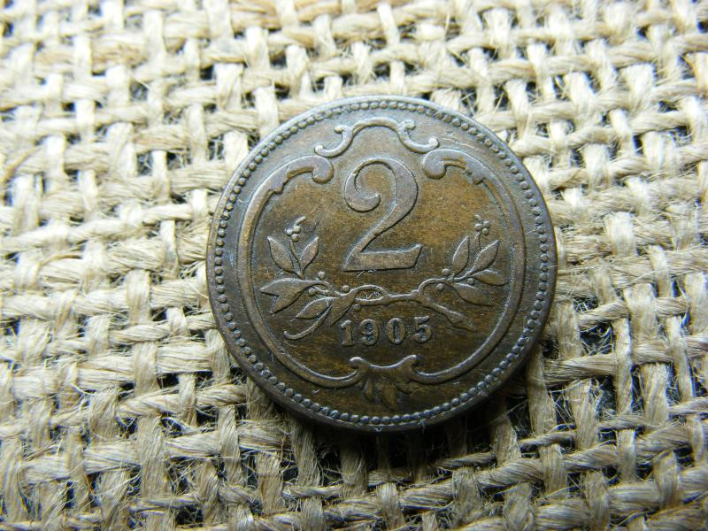 2 heller, 1905, Korona-pénzrendszer