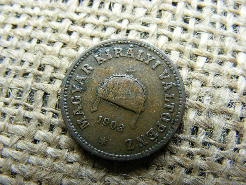 2 Fillér, 1903, Korona Érme