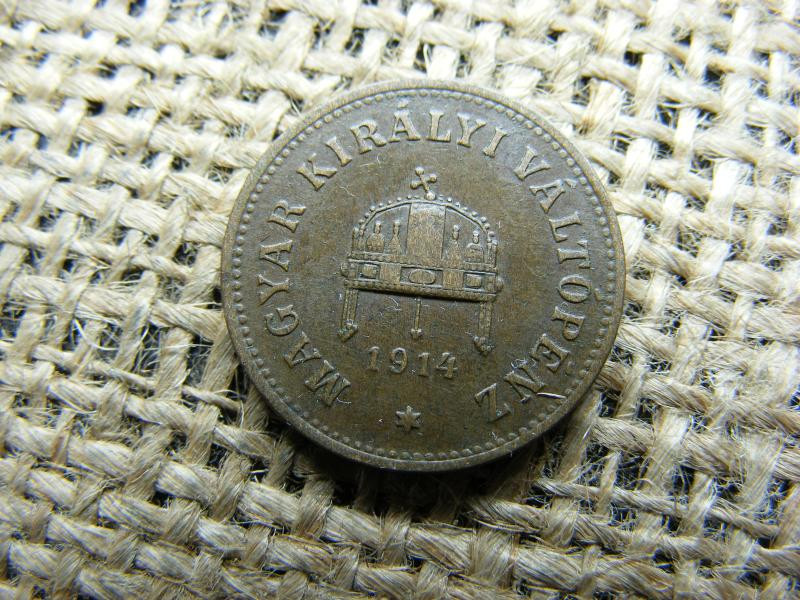 2 Fillér, 1914, Korona Érme