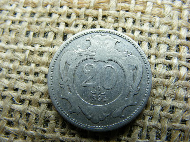 20 heller, 1894, Korona pénzrendszer