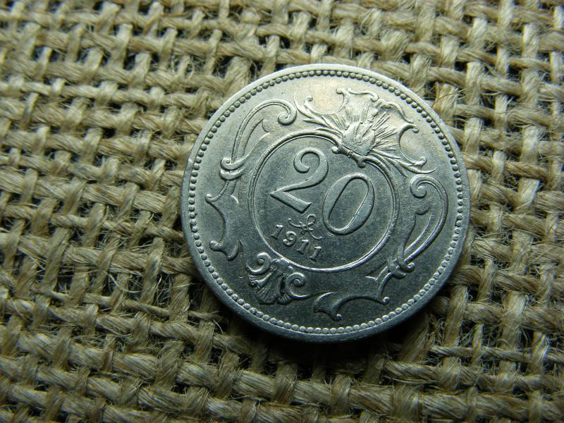 20 Heller, 1911, Korona pénzrendszer
