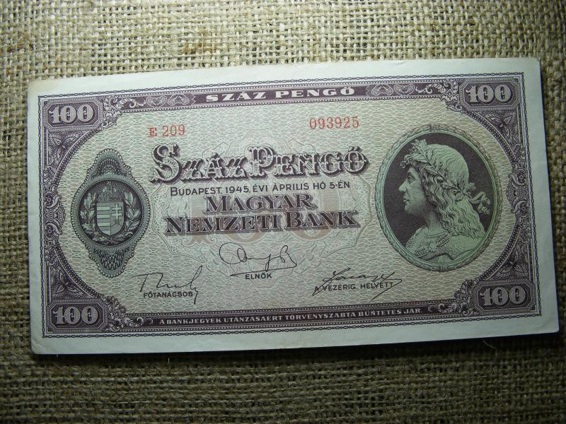100 pengő, 1945, Magyarország