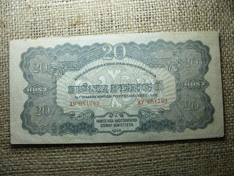 20 pengő, 1944, VH