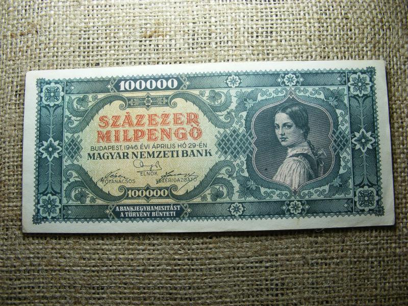 Százezer Milpengő, 1946, Magyarország