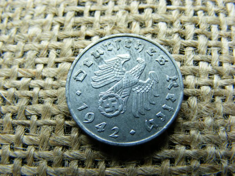 Birodalmi 1 pfennig, 1942 A, verdefény