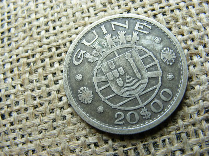 Portugál 20 Escudo, 1952, Guinea ezüst